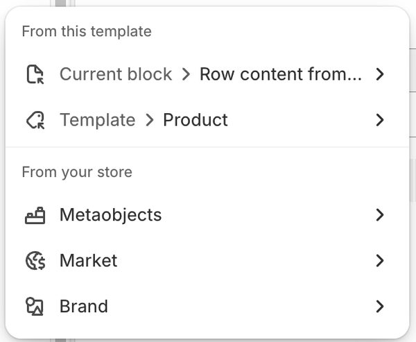 목록 맨 위의 Template Product 항목